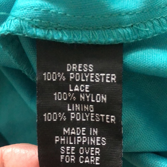 By & By Sleeves Flowing Dress in Turquoise Size Small - Picture 10 of 10